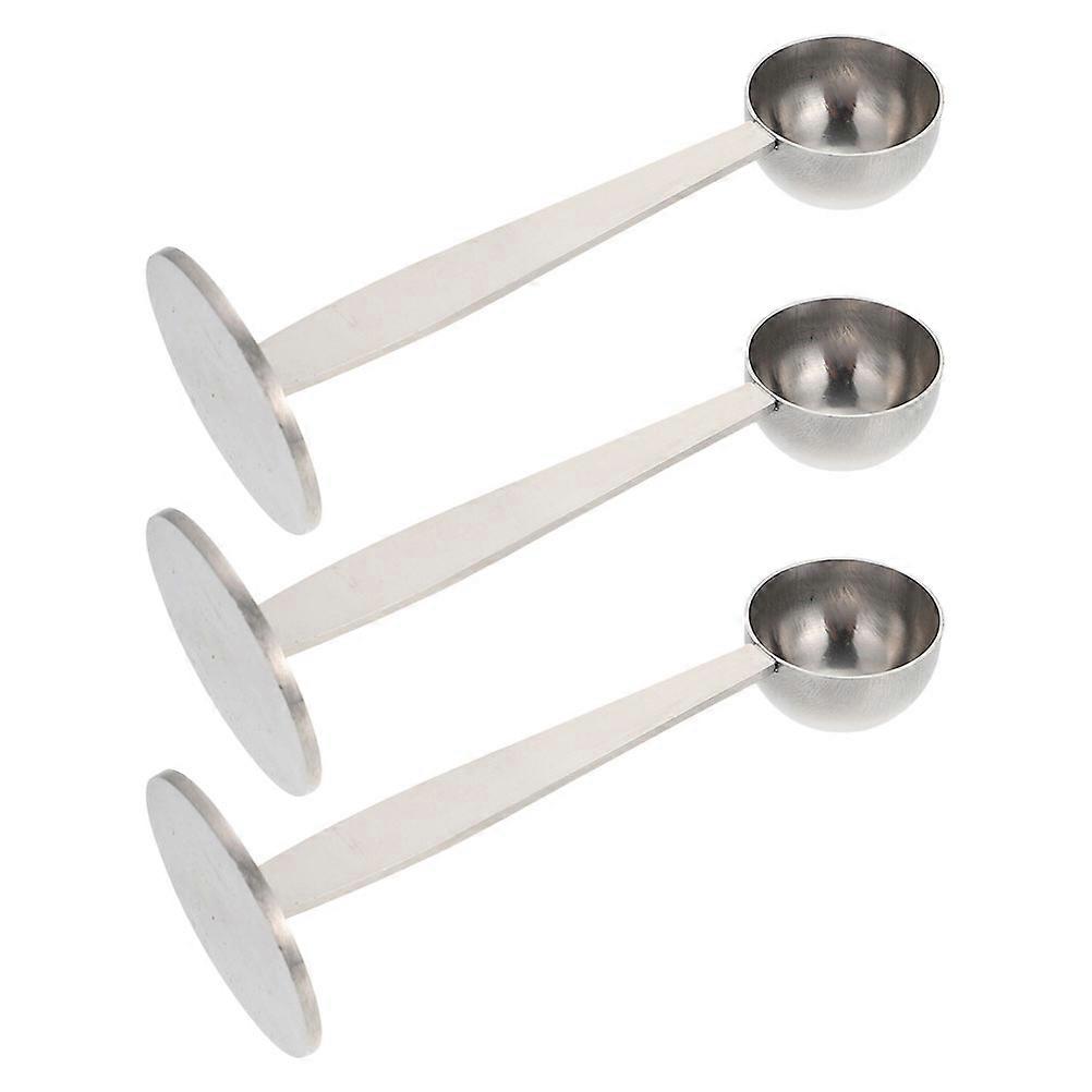 Espresso Press Tamper Silver Measuring Coffee Beans 3Pcs