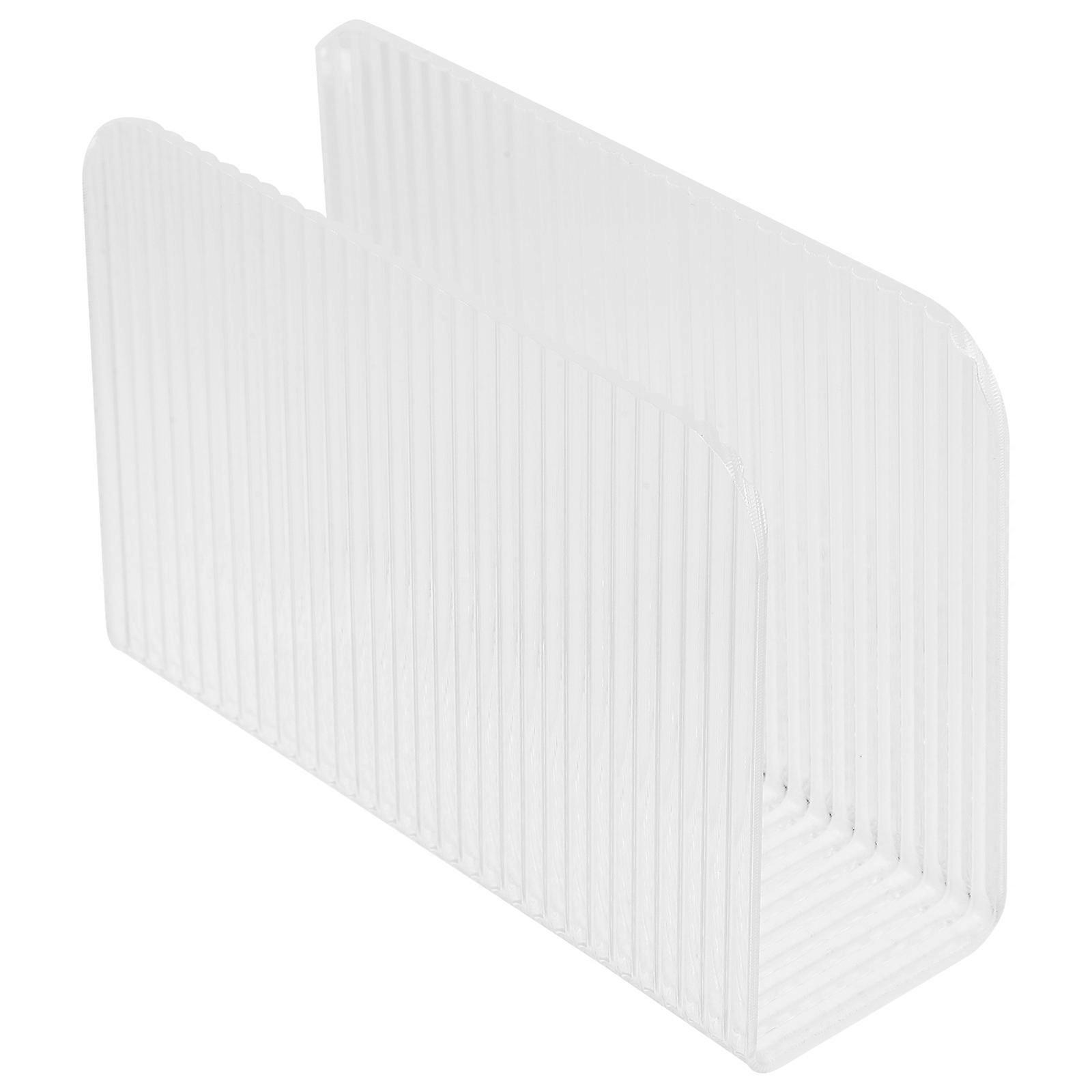 Acrylic Napkin Holder for Storage and Easy to Clean White Color Great for Coffee Shops