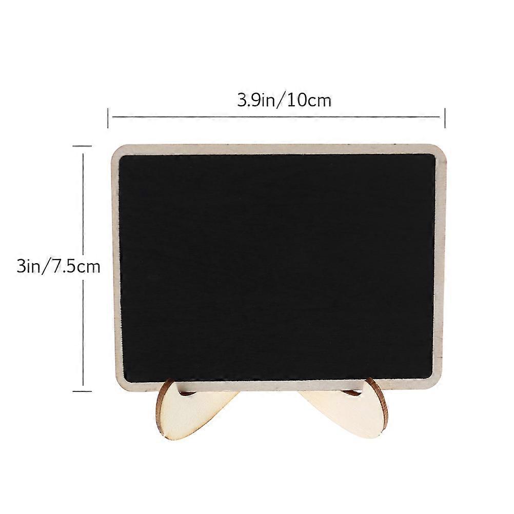20pcs Mini Chalkboards with Stand – Square Blackboard Signs for Wedding, Party, Table Place Cards, Message Display, Decor & Events