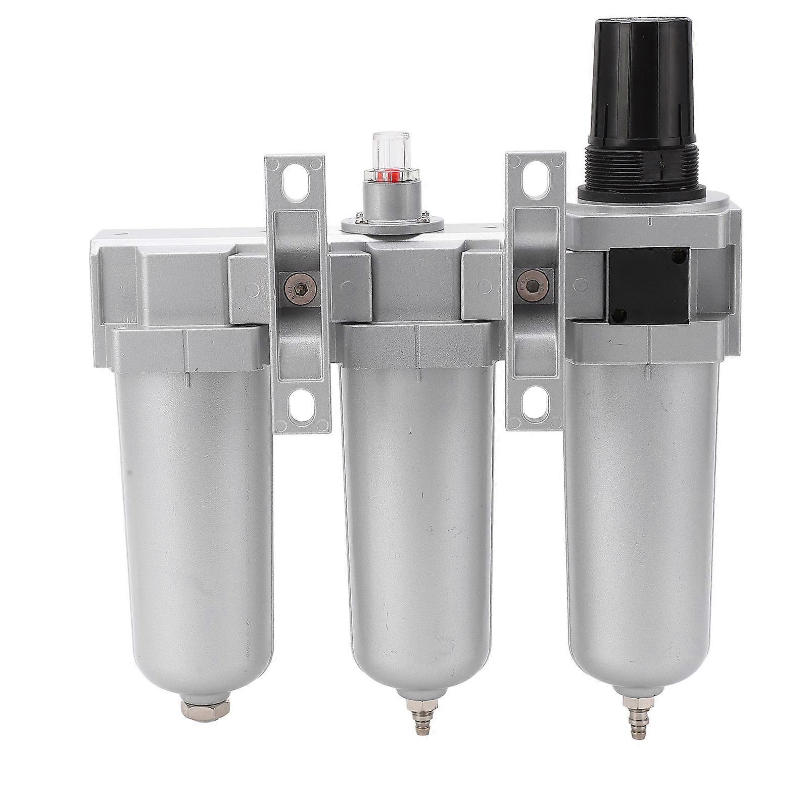 מערכת ייבוש אוויר 3 שלבים מייבש מסנן חלקיקים תעשייתי מסגסוגת אלומיניום עם קערת מתכת 1/2 אינץ' ניקוז אוטומטי NPT 