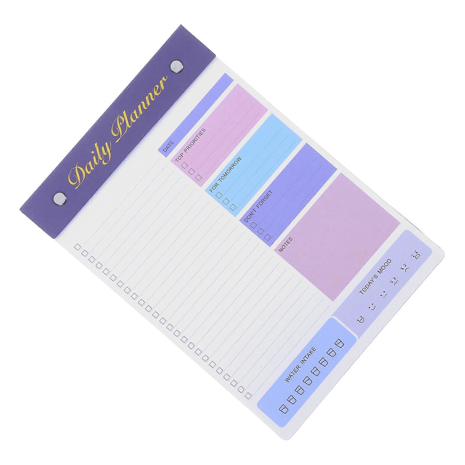 Multi Color Creative Design Daily Schedule Planner Tear Off Notepad for Office Use with