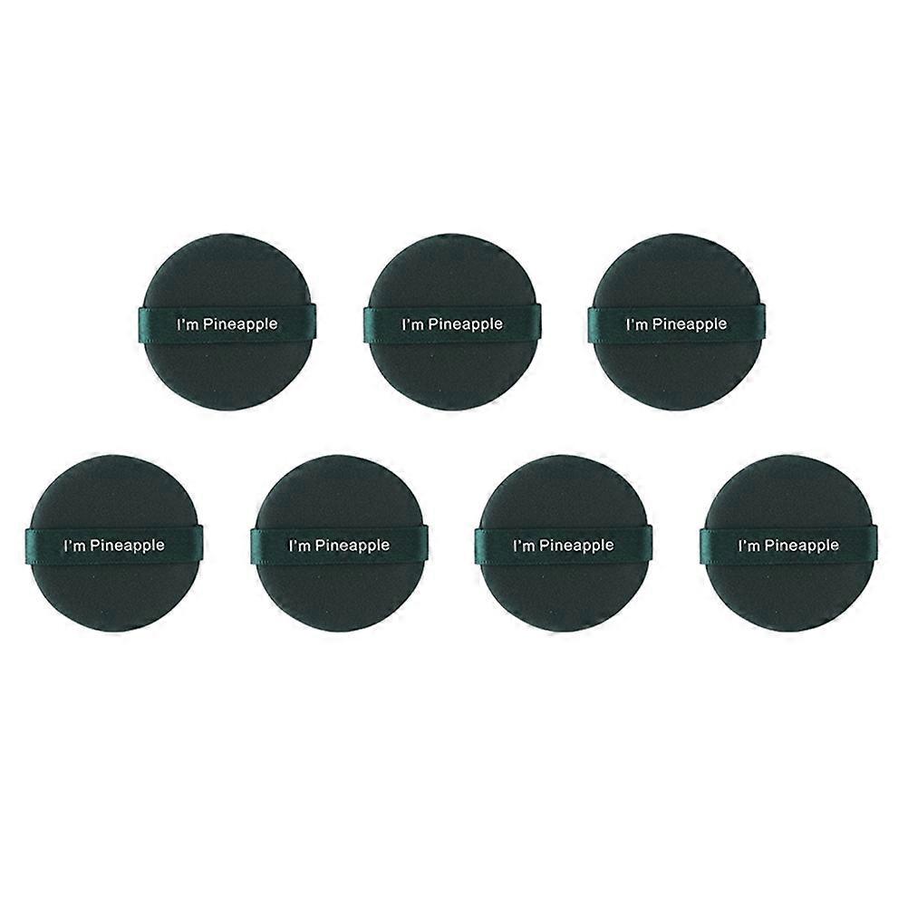 Foundation Cushion Puff 7Pcs Composite Material Make-up Schwamm für unterwegs Make-up Dunkelgrün Farbe Öl Kontrolle