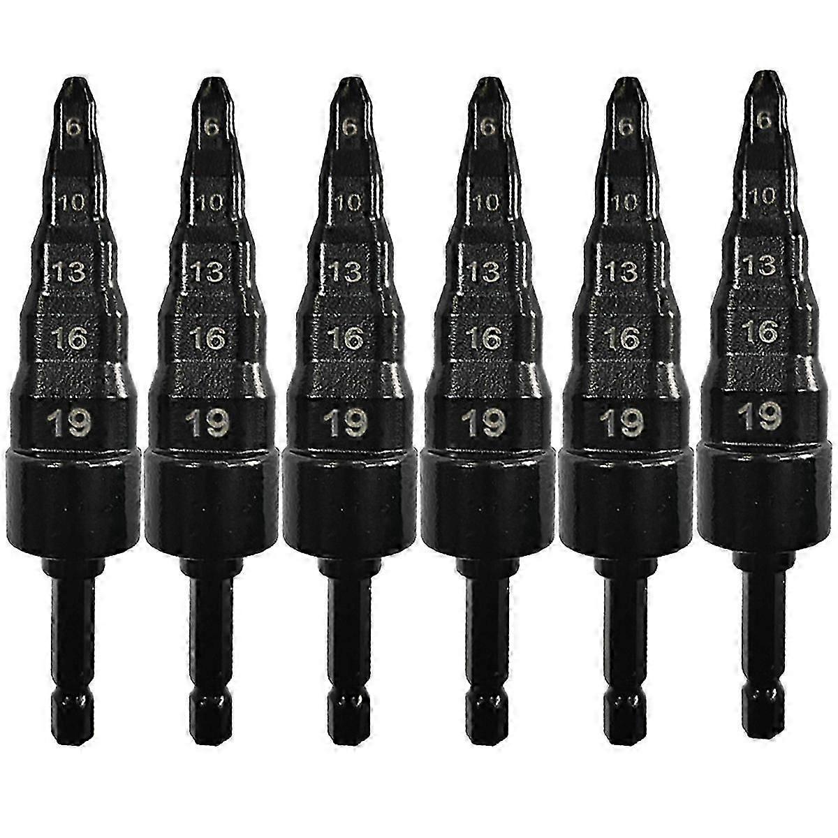6Pcs Air Conditioner Copper Pipe Expander Swaging Drill Bit-B