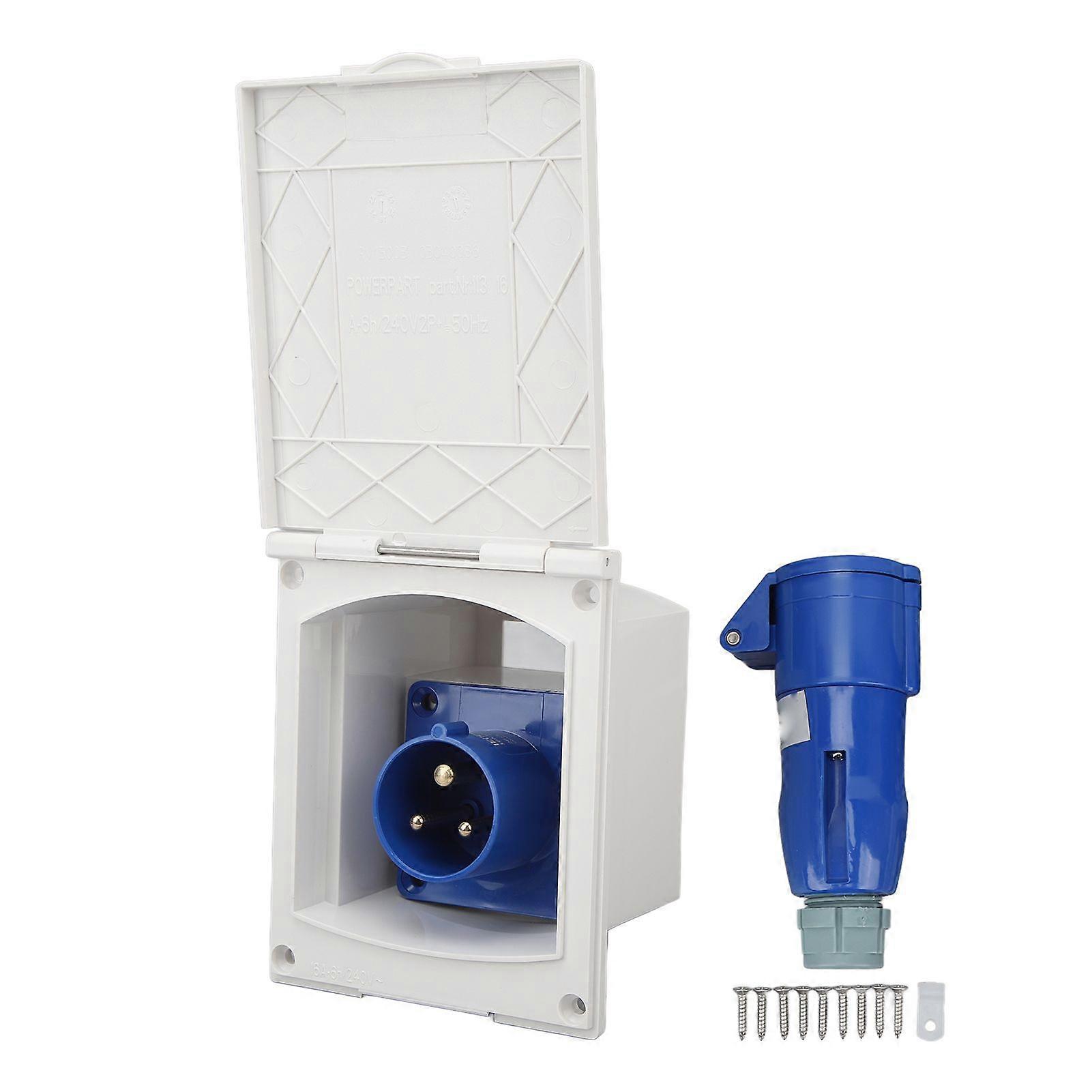 RV Power Inlet 16A 220V to 250V for RV Refit Accessory