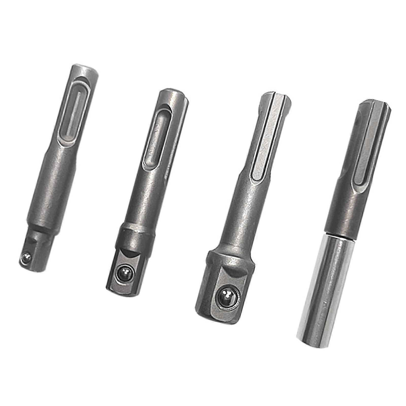 4PCS Funktional Plus Hexagon Socket Adapters for Power Drills and Handheld Drivers, Made of Durable Steel