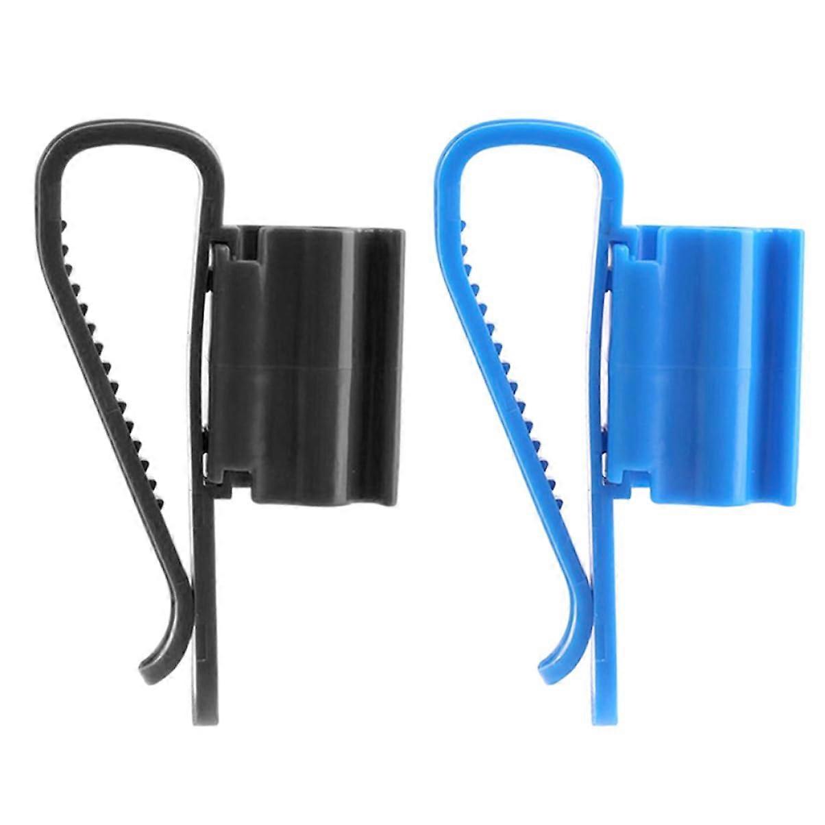 Water Pipe Holder Clamp Set - Pack of 2 Plastic Hose Connection Clips for Water Pump Hose and Tank Compatibility