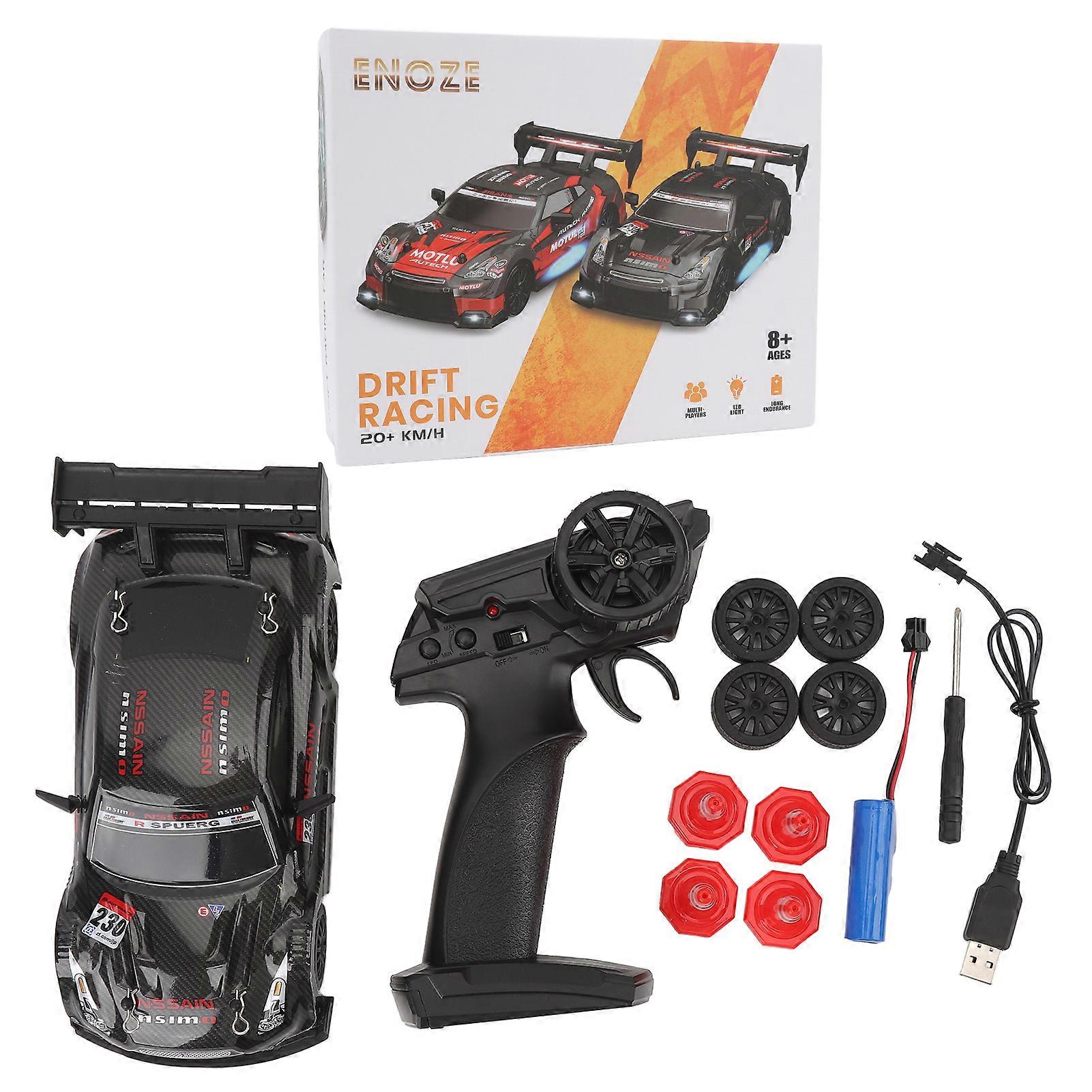 Remote Control Car Rechargeable High Speed 1/24 Scale Electric Racing Car Toy with Lights