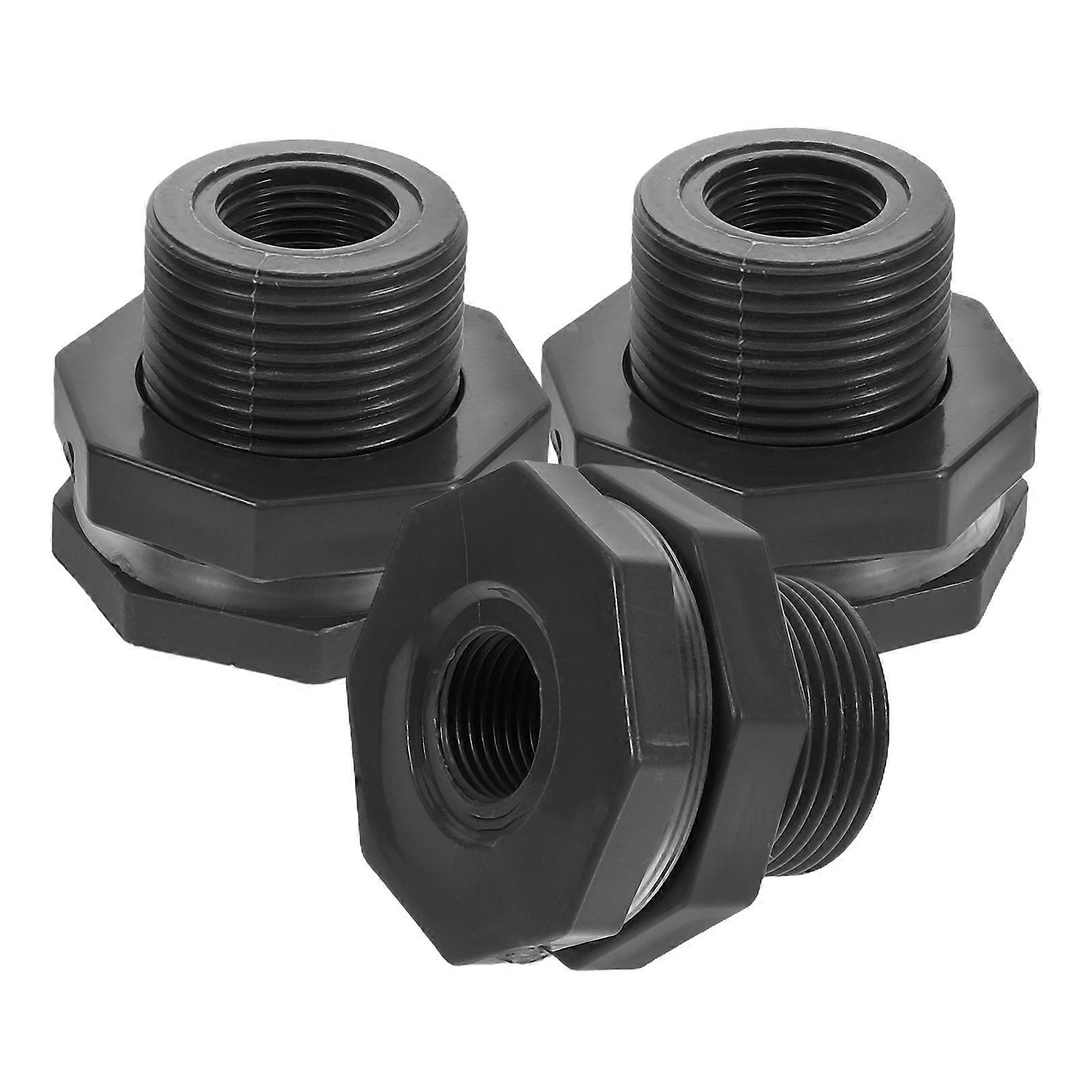 3pcs Plastic Fish Tank Fittings Water Pipe Joint Connectors for Aquarium Multi Pool Systems Easy Installation Efficient Water Circulation