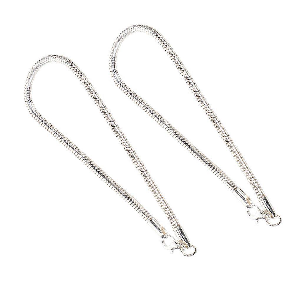 Stylish Chain Bracelet for Women Designed for Various Occasions with Comfortable Texture and Elegant Silver Color 2Set