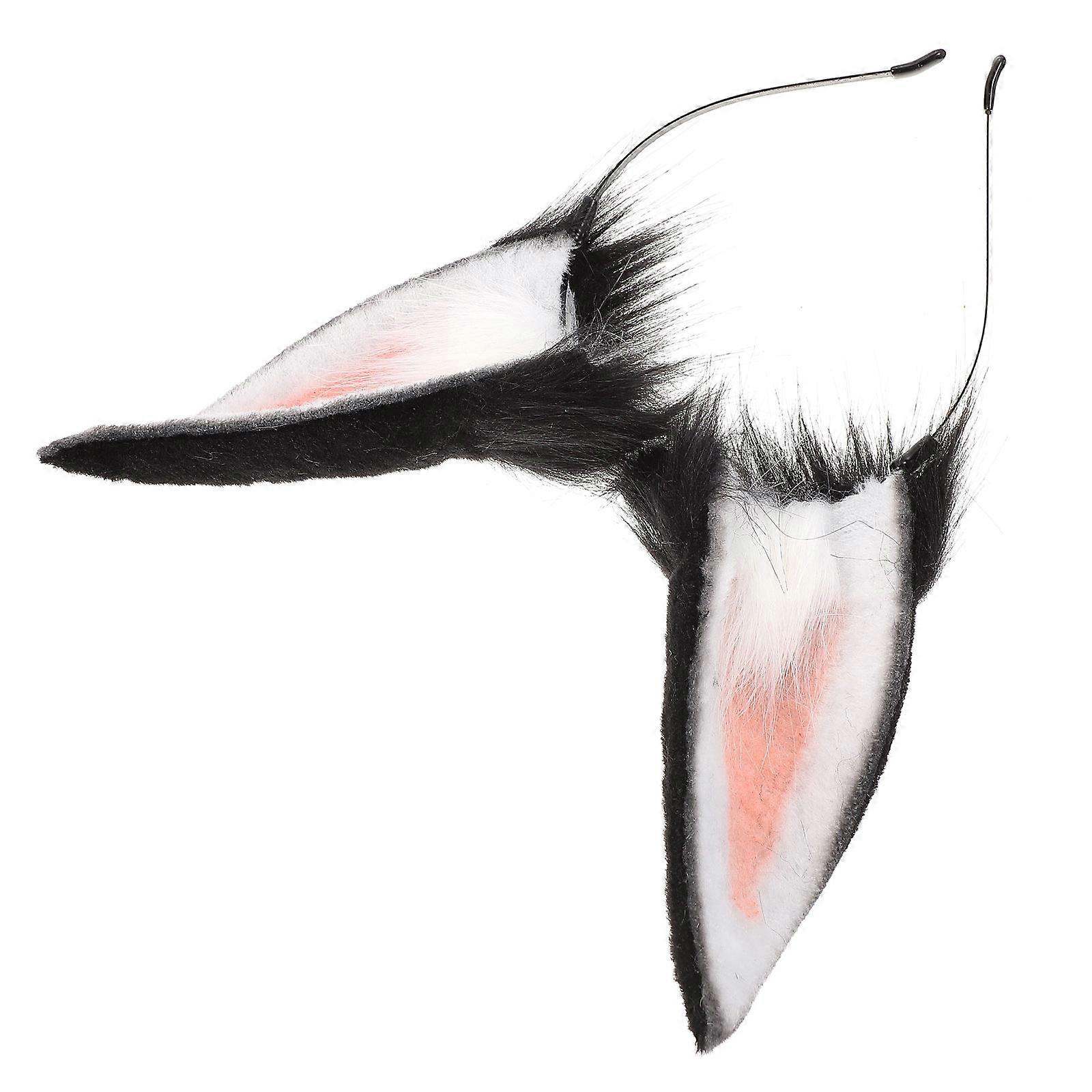 Adorable Rabbit Ears Hairband for Female 1Pcs Plush Party Headband