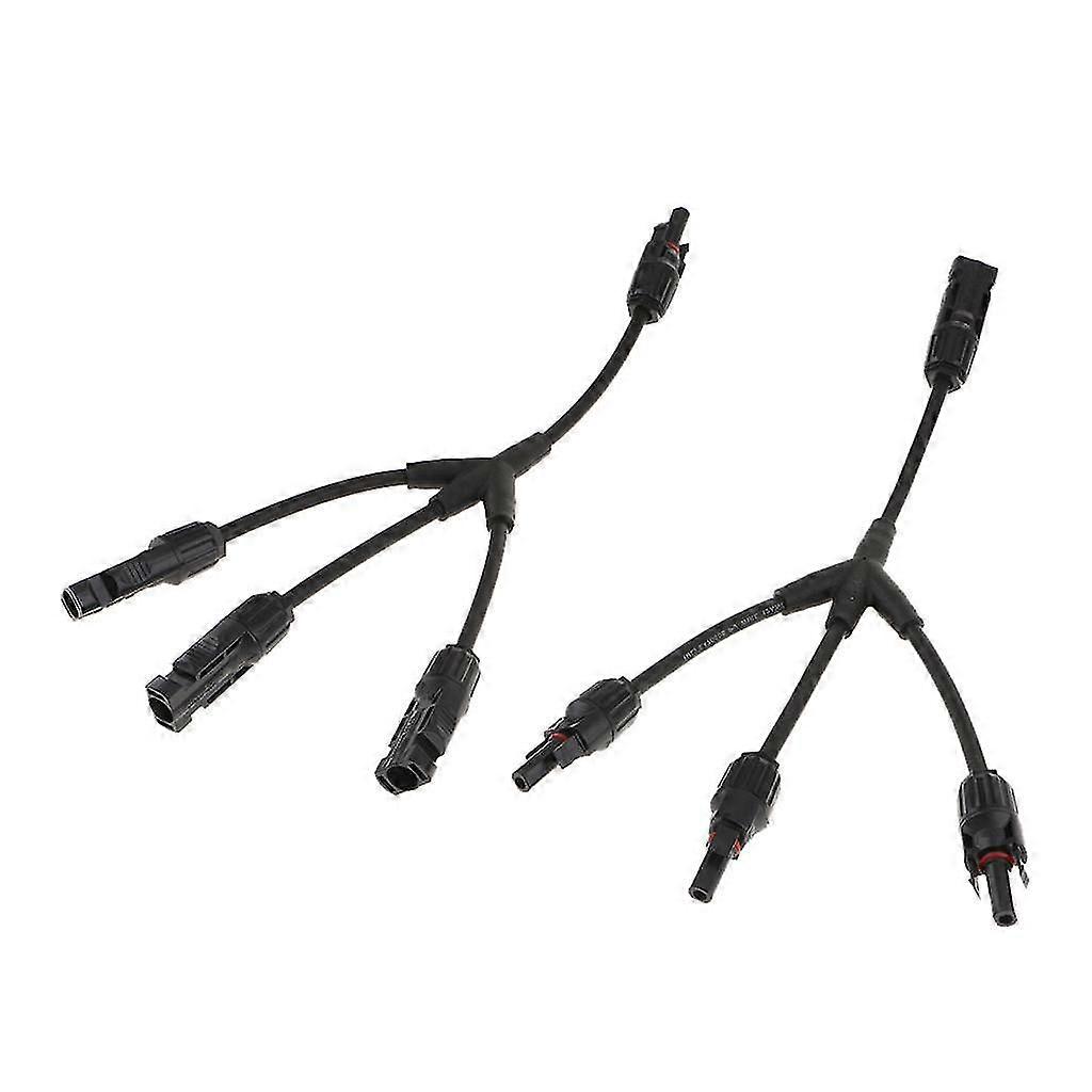 3 Way Solar Panel Cables Y Splitter M/FFF and F/MMM Parallel 1000V IP67