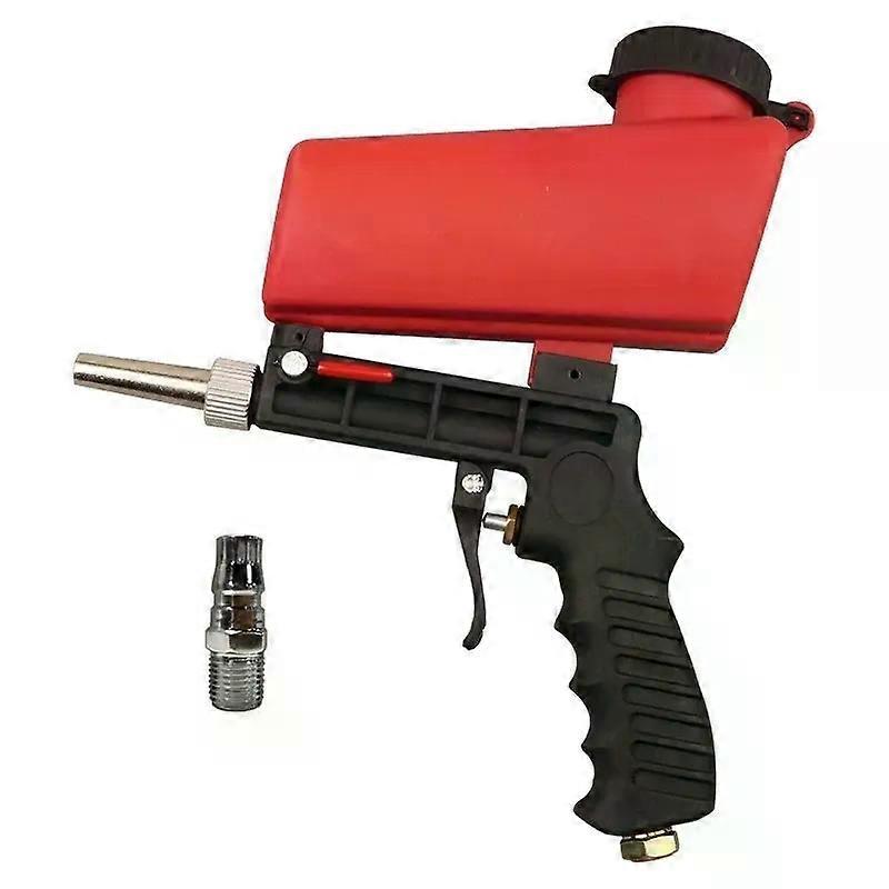 Air Sandblasting Gun Adjustable Sandblasting 90psi Portable Gravity Machine Small Manual Air Gun Set