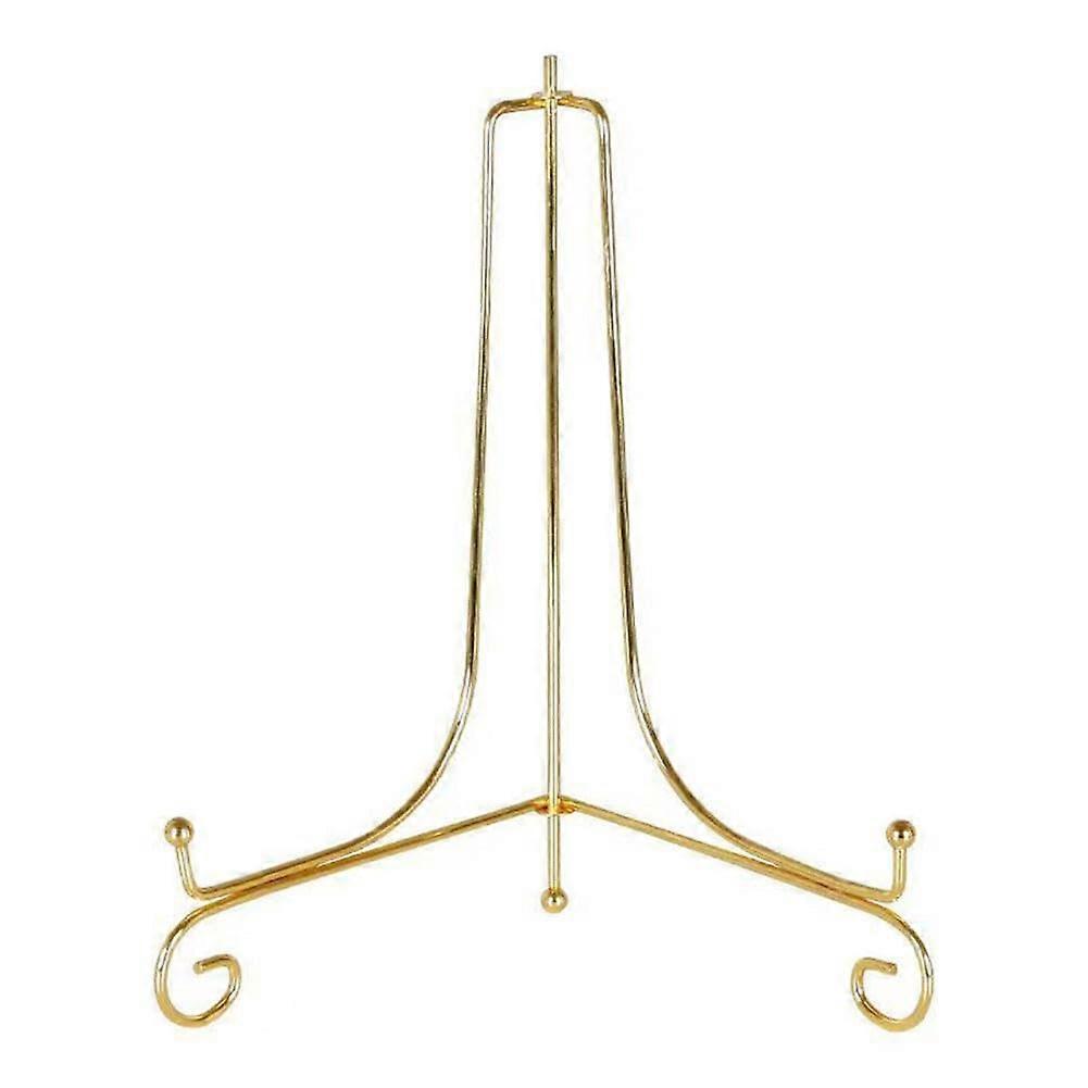 Metal Stand for Plates, Photos, and Artworks, 10.2 cm Modern Easel Holder, Stylish Design for Display