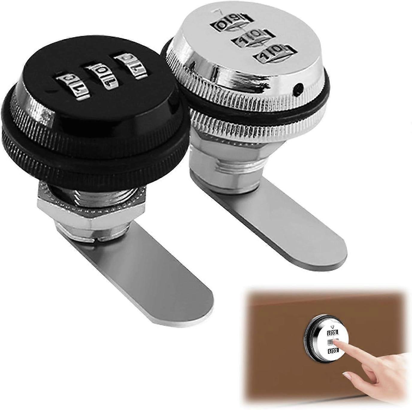 Pcs Mailbox with Combination Lock,Password Drawer Lock,3 Digit Combination Lock,3 Digit Code Combination Lock,for Cabinet Cupboard Drawer Mailbox