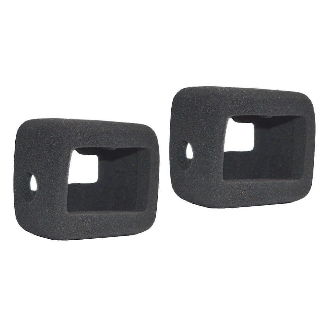 Pack of 2 Windproof Case Compatible with Hero8 Cover Compatible with Hero8 Windscreen Case Windproof Housing Action Camera Accessories Black