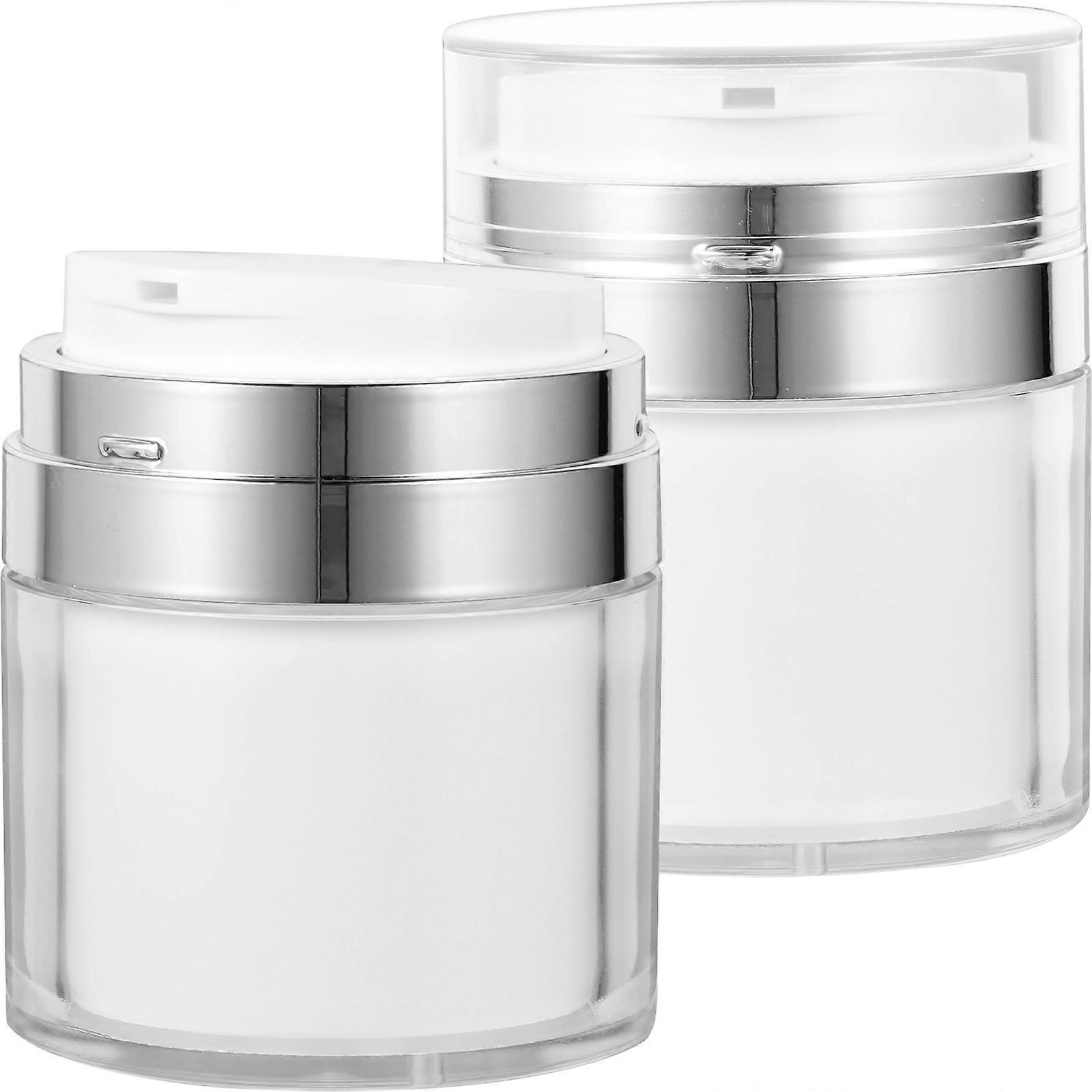 Airless Pump Bottles for Travel Vacuum Cosmetic Containers with Smooth Mouth and Thickened Cap 50g