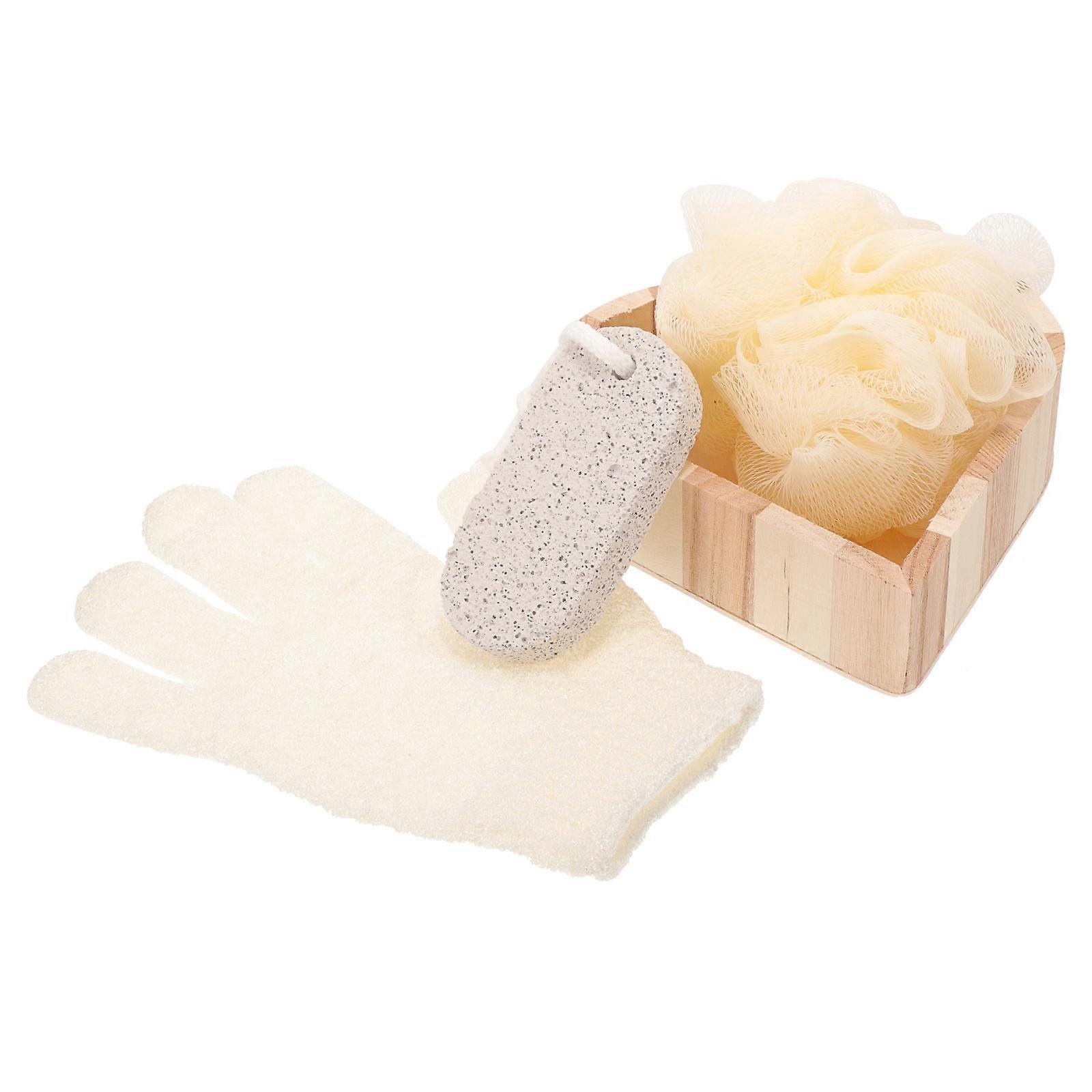 Heart Shaped Bathing Scrubber Set   Softening & Fatigue Relieving Rubbing Tool for All Skin Types, Multi Scene Use for Home and Travel