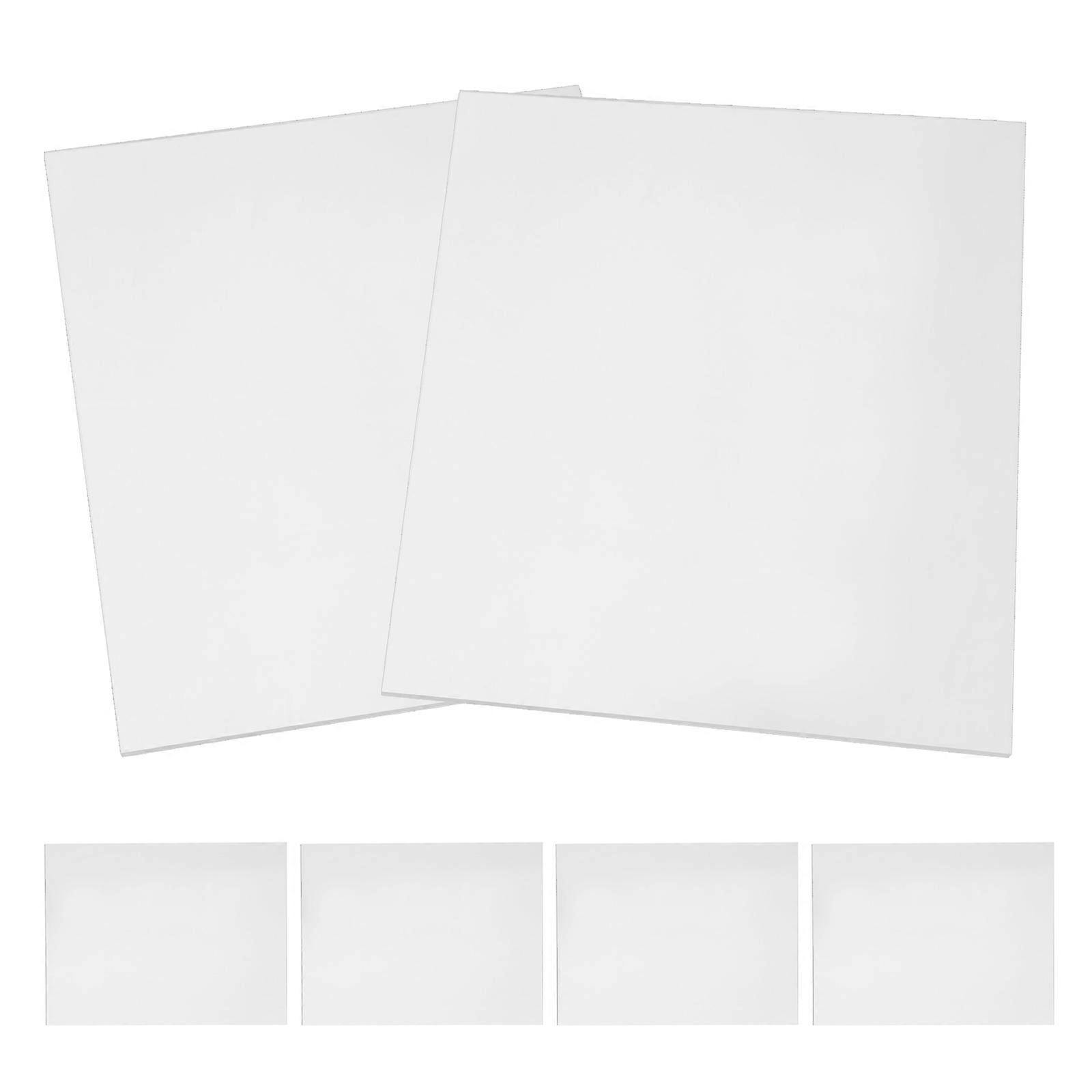 6pcs Transparent Acrylic Memo Board for School, Office, and Cafe – Clear Writing Board for Easy Communication