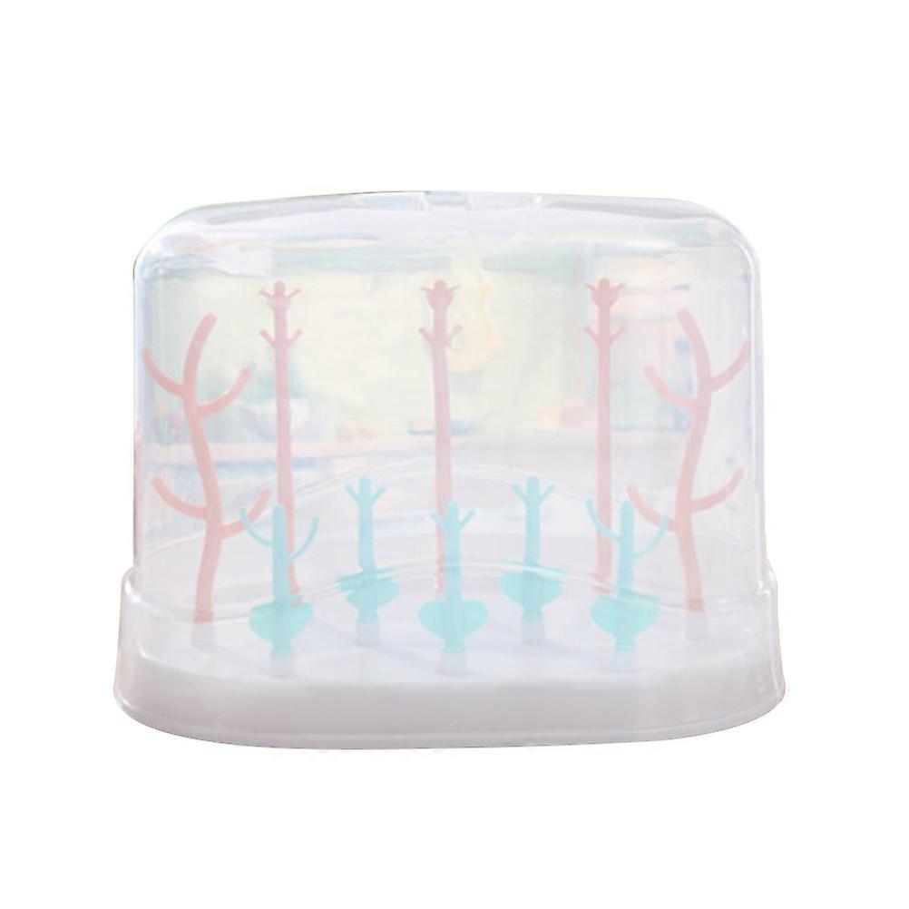 Multifunctional Baby Bottle Drying Rack with Removable Tray for Safe PP Material Multi