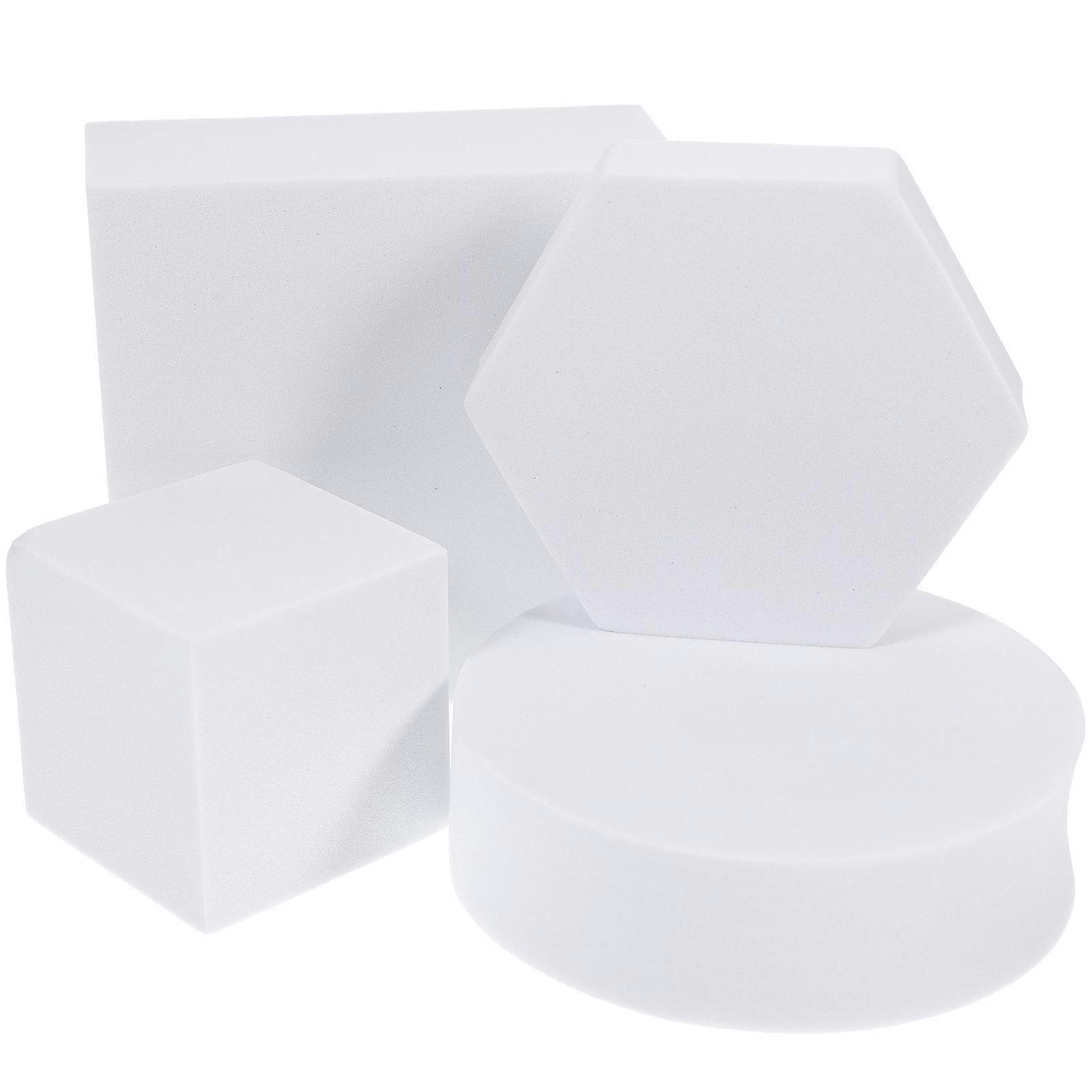 4pcs Geometric Cube Photo Props Foam Photography Background Props for Jewelry Cosmetics