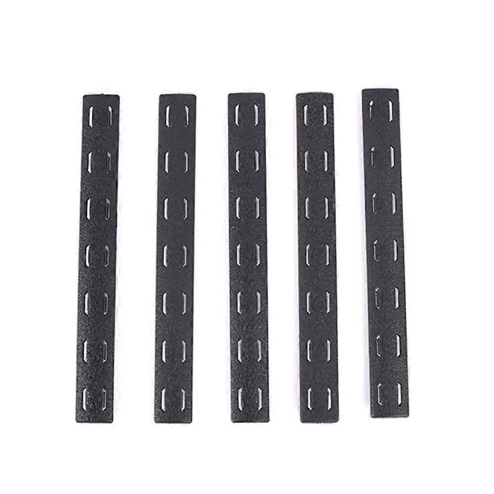 Pack of 5 Mlok Keymod Handguard Protector Rail Cover Rifle Mlok Hand Protection Rubber Rail Cover Plate for MLOK Keymod Handguard System MLok Black