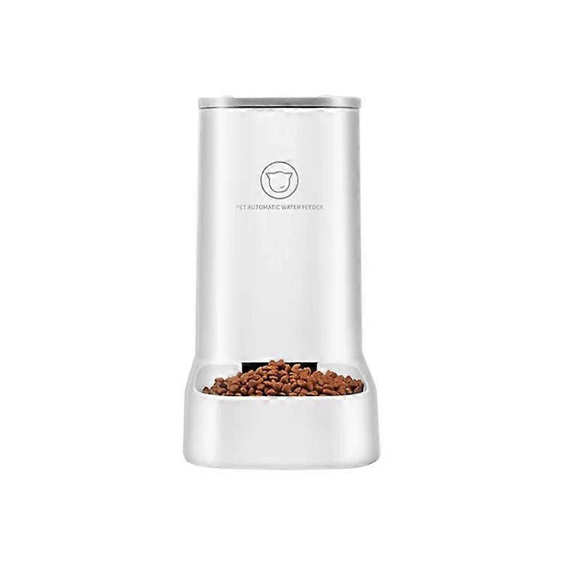 Automatic Pet Feeder: Keep Your Dog or Cat Fed with a Large Capacity Bowl & Water Drinker