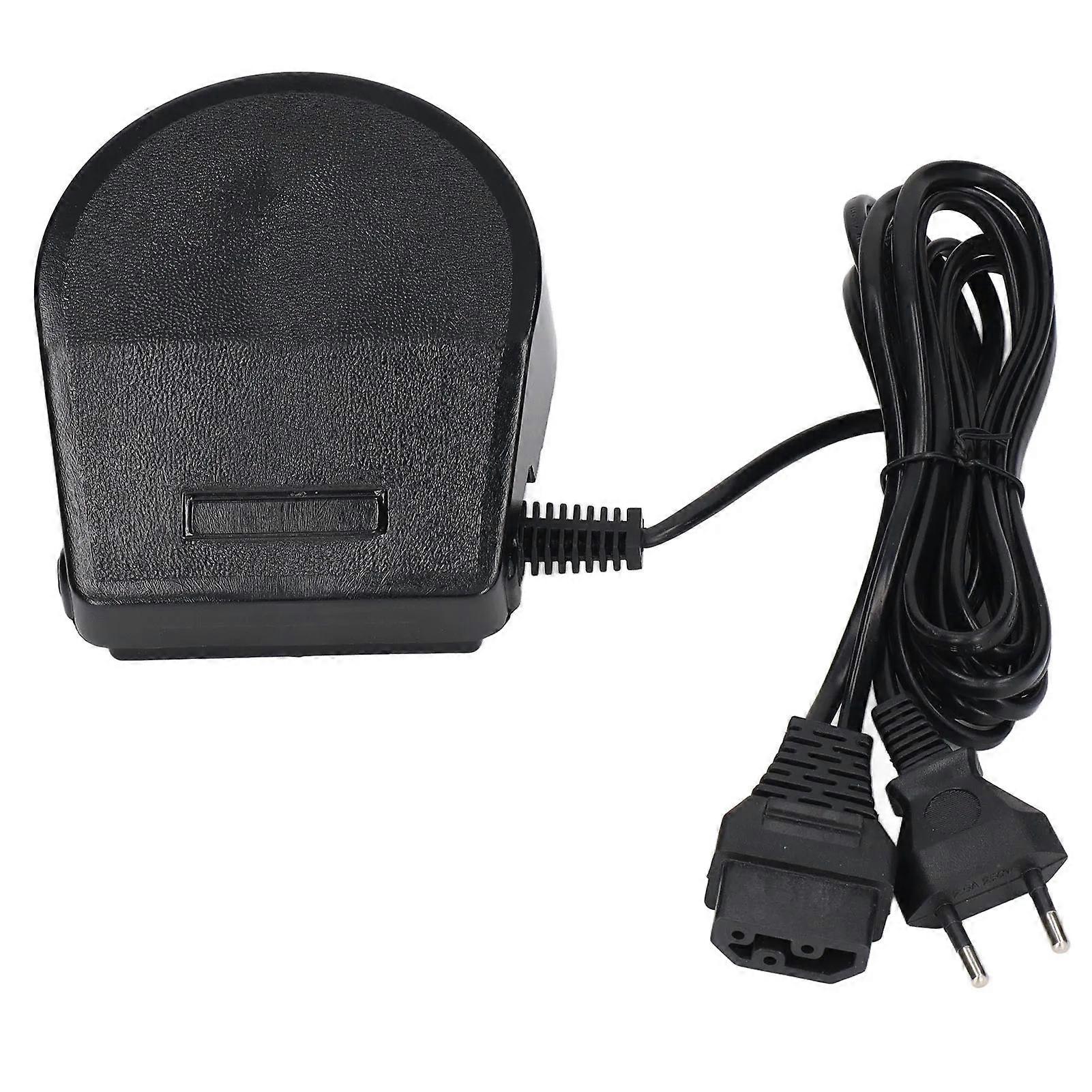 pédale de machine à coudre en forme de fer à cheval de remplacement prise UE 220V pédale de machine à coudre avec cordon d’alimentation pour la plupart des scénarios