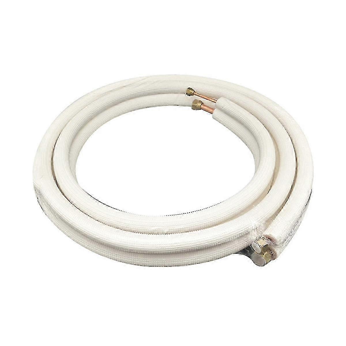 Mini Split Line Set, Copper Pipes Tubing And Insulated Coil With Flared Nuts For Air Conditioner Or Heat Pump System