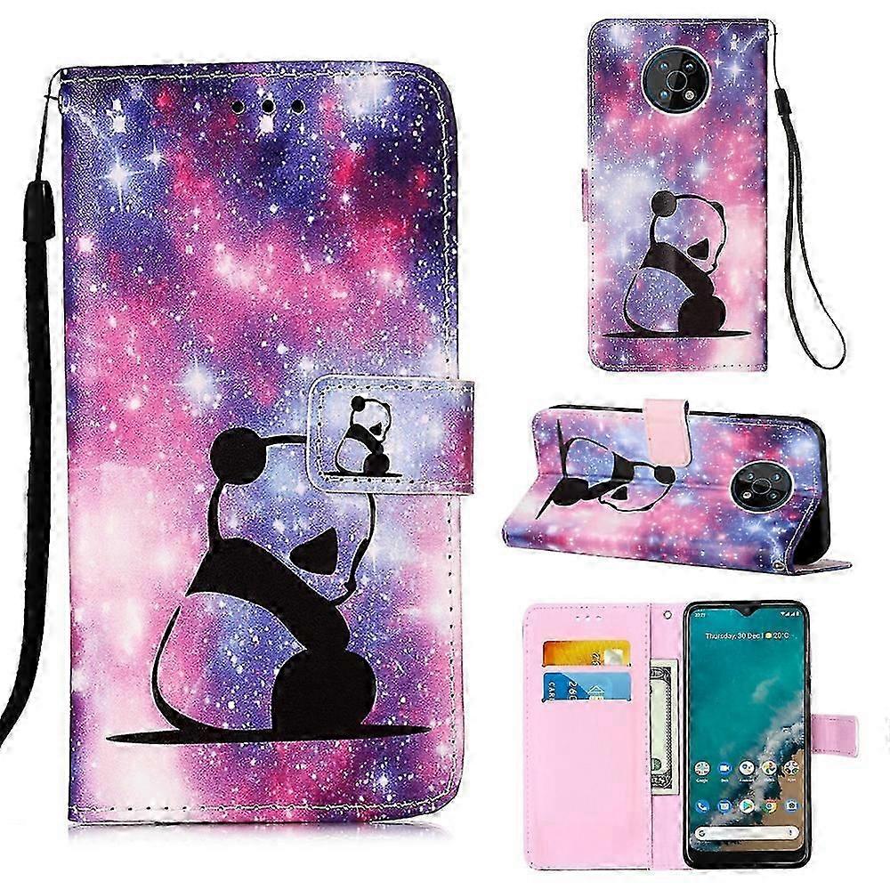 For Nokia G50 Colored Drawing Plain Weave Leather Phone Case