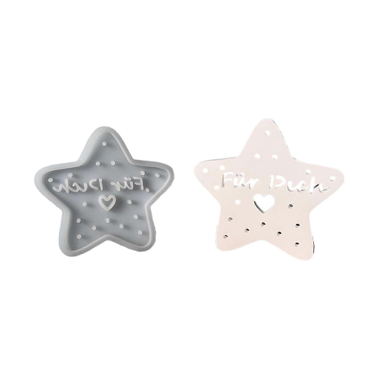 Star Shaped Frame for Craft Projects Decorative Glows Candle Making With Safe Quality Substance Heat Resistant Multicolor