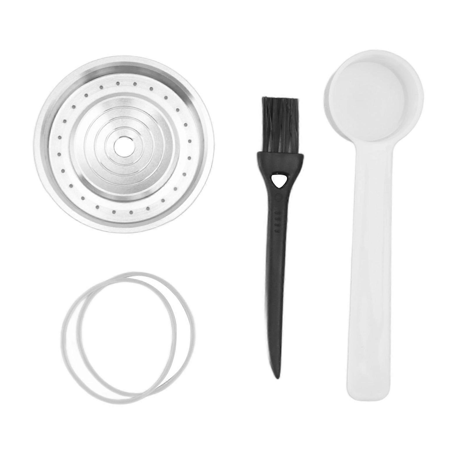 304 Stainless Steel Coffee Capsule Lid, Rust-Proof, Reusable, Refillable