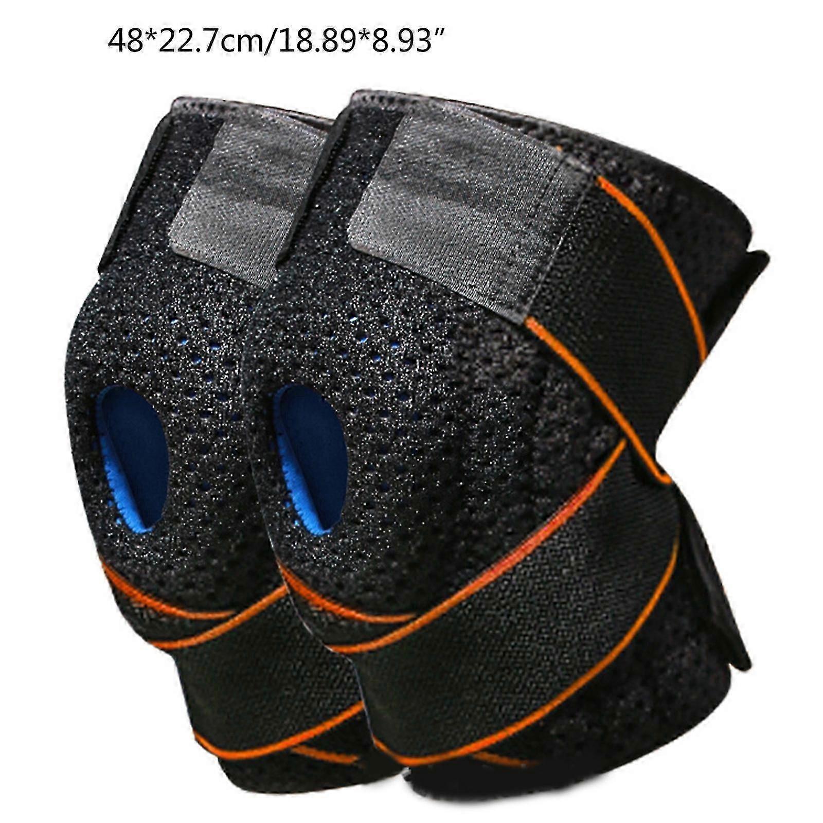 1Pc Knee Support Protector Elastic Brace for Running Basketball Volleyball Blue