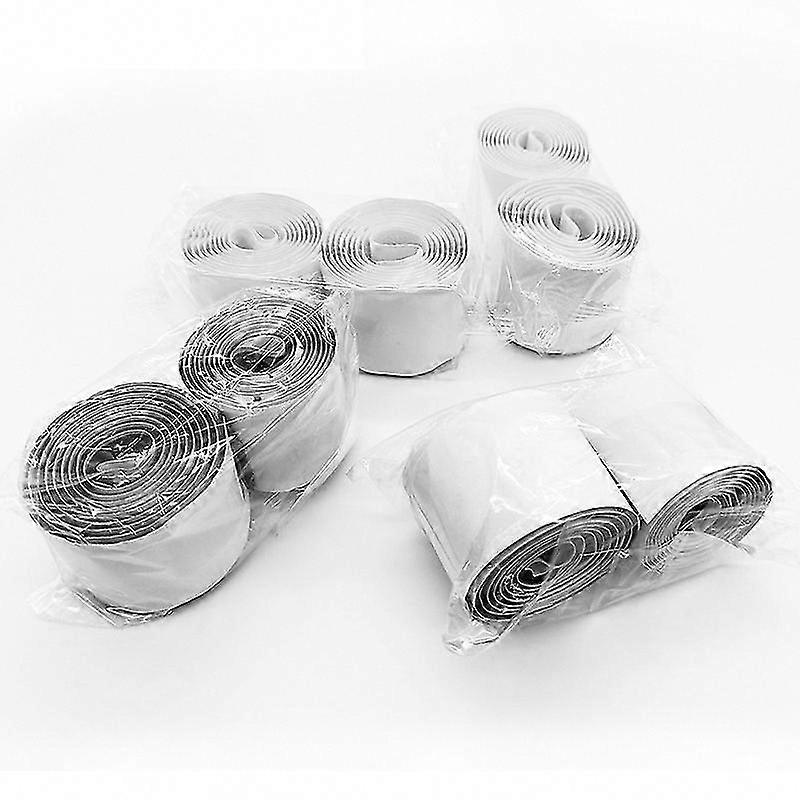 10M Double Sided Scratch Sticker, Hook and Loop Tape, 20mm Self Adhesive Pad for DIY (White)