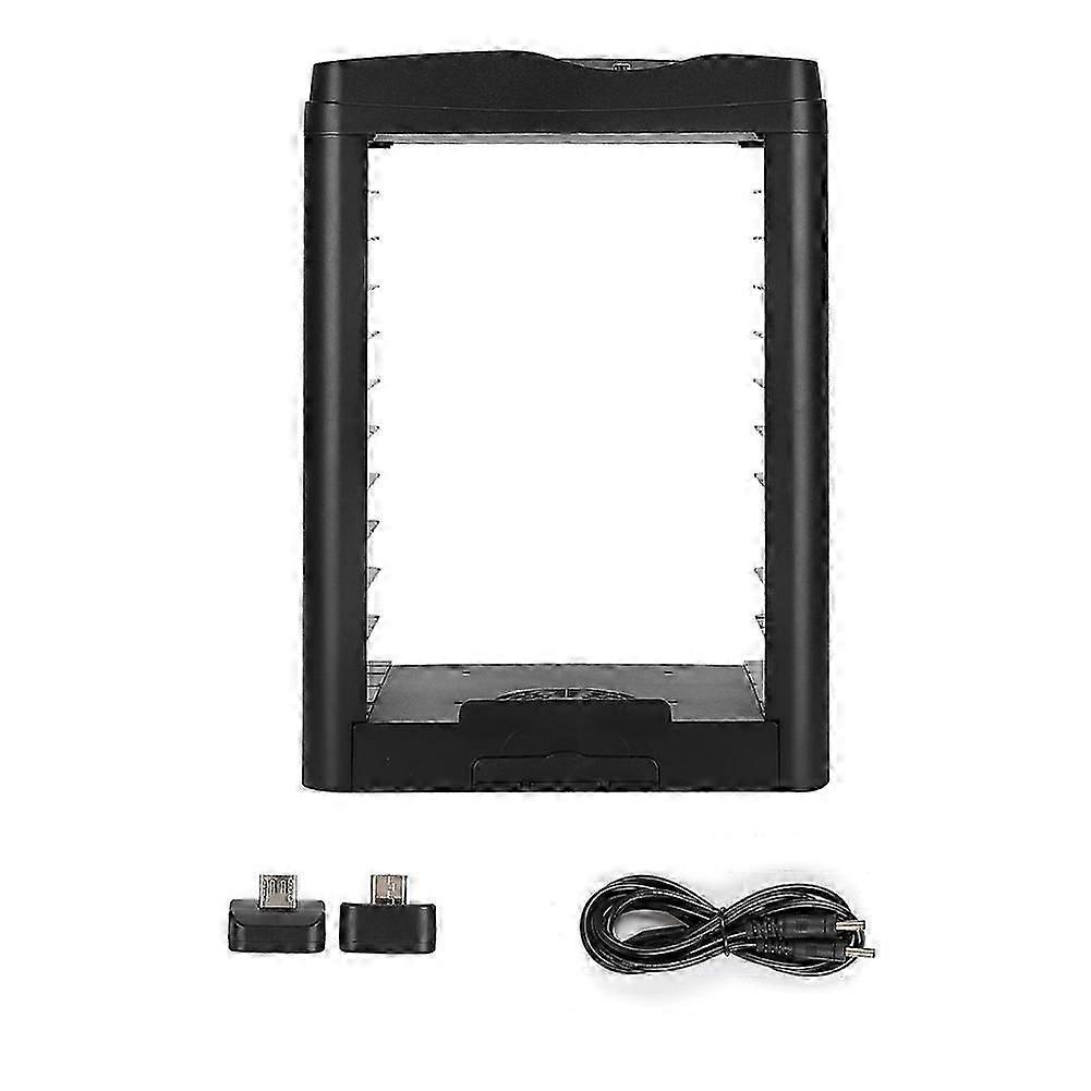 Multifunctional Cooling Base Game Controller Charging Dock CD Storage Stand Fits