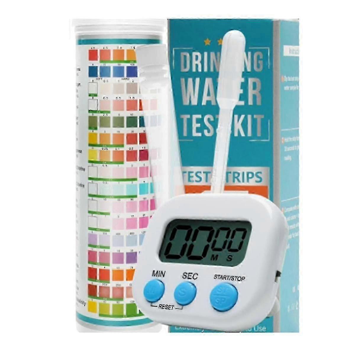 17-in-1 drinking water test kit with 138p 125 water quality test strips and 6 e. coli test strips, suitable for lead ir-b13