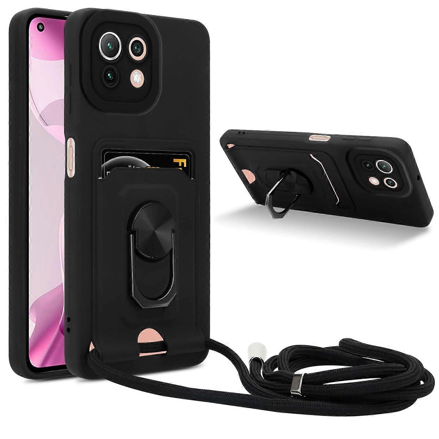 Case Xiaomi Mi 11 LITE (4G / 5G) / 11 LITE NE Protective Case with Chain and Stand Function