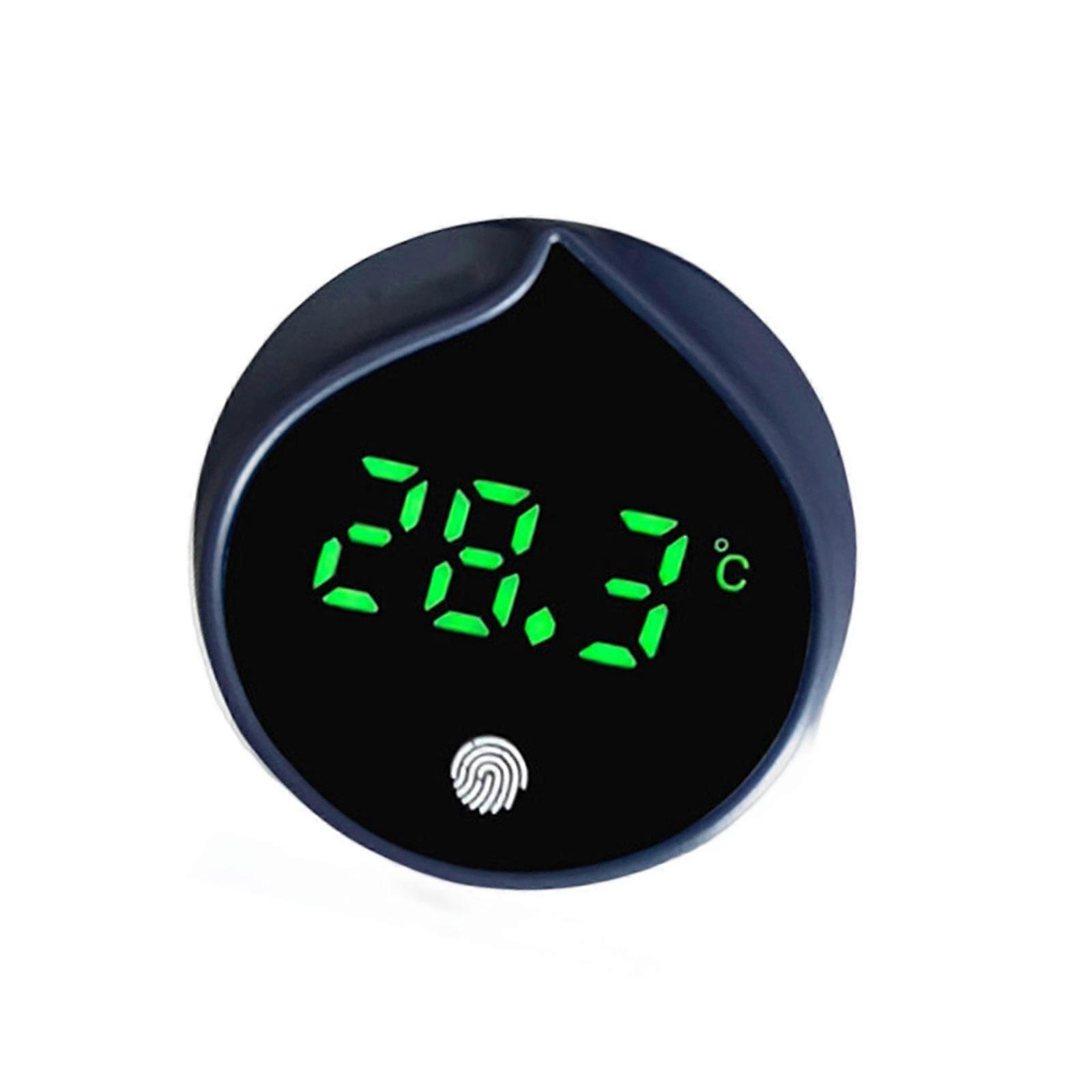 LED Digital Aquarium Thermometers Measure Temperature Meter Tool Stick On Fishtank Water Temperature Meter  Navy blue
