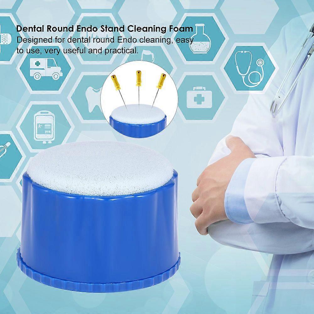 Dental Round Endo Stand Cleaning Foam File Drills Block Holder with Sponge Autoclavable Dentist Product Dental Tool