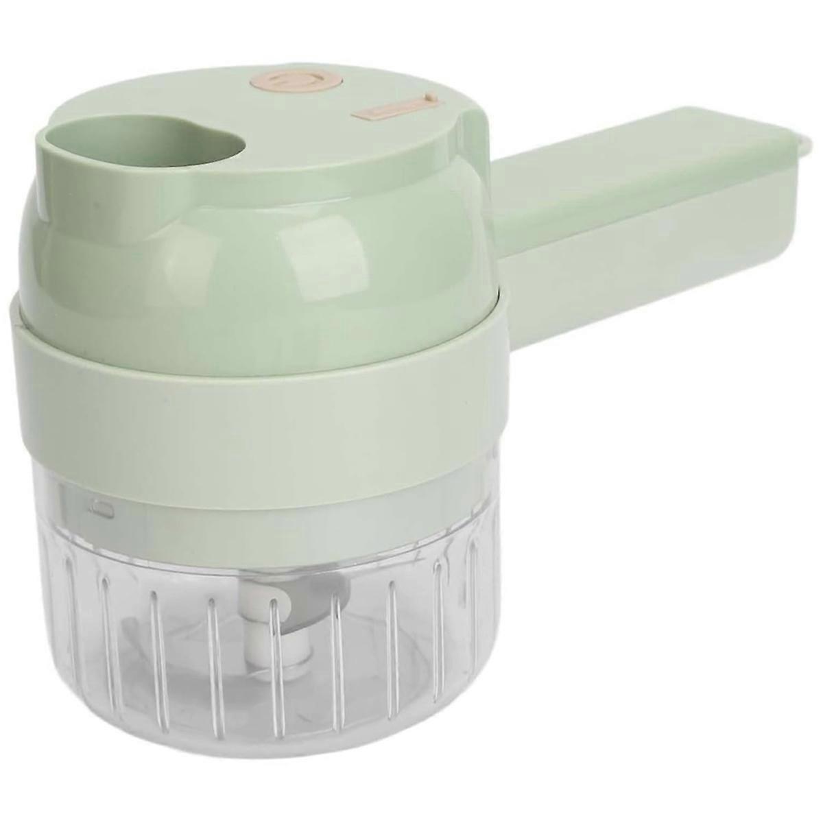 4-in-1 Handheld Electric Vegetable Cutter Set Wireless Mini Food Processor with One-Touch Cleaning