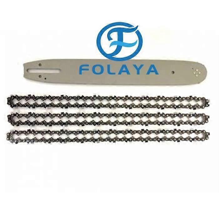 Chainsaw guide - FOLAYA - 25cm - 3 chains - 3/8 LP pitch - 1.3mm gauge