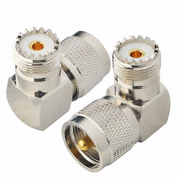 Conector UHF macho a UHF hembra SO239 PL259 Ángulo del conector PL259 Conector PL259 Conector UHF en ángulo en forma de L