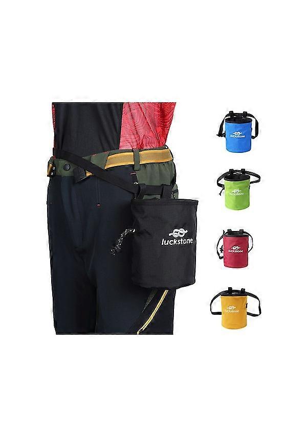 Luckstone-outdoor Camping Escalade Sac à magnésie Ajustable Taille-jaune Jaune