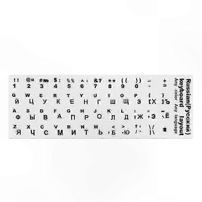 Durable Keyboard Stickers with Alphabet Letters for Laptop and PC