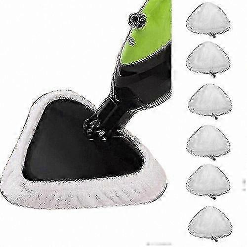 6-Pack Microfiber Steam Mop Pads for Floor Cleaning Replacement Cloths Covers