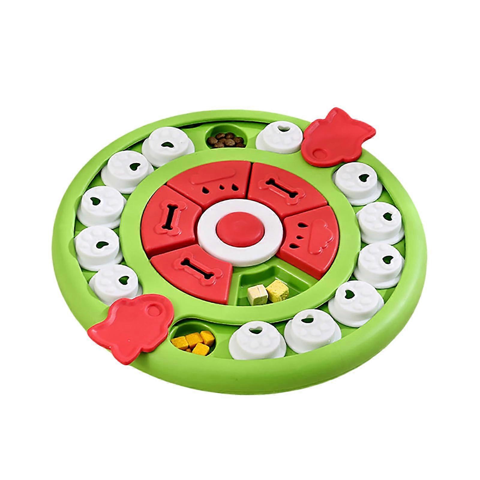 Interactive Dog Cat Toy TPR Squeaky Light Up Chew 28cm Green for Indoor Play Mental Stimulation and Training