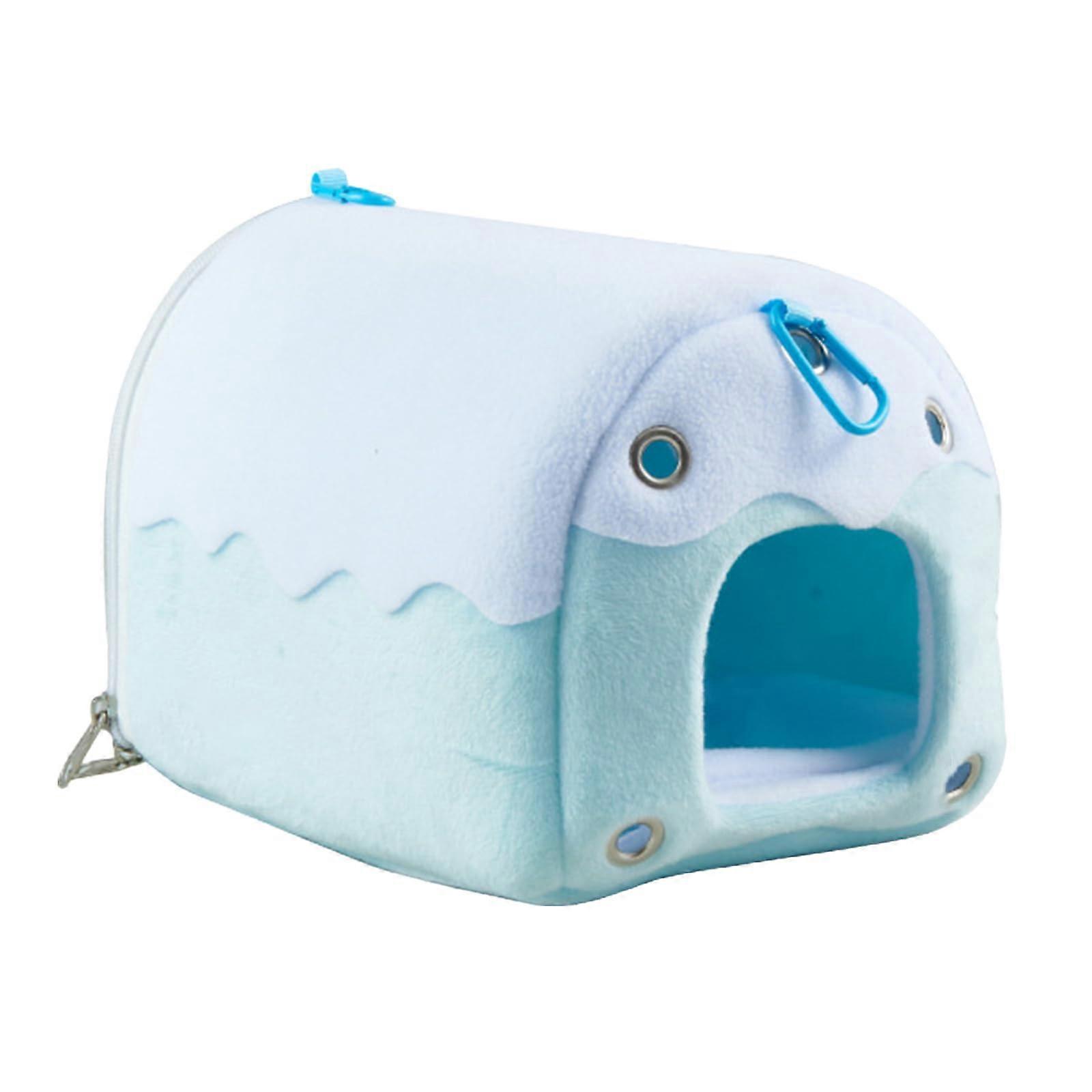 Pet Hammock For Chinchillas And Parrots, Warm Fleece Nest, Winter Cage Accessory, Fits Most Cages