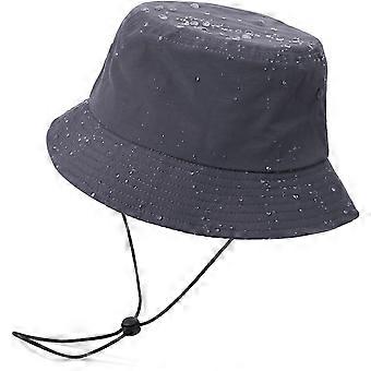 Sombrero de pesca impermeable XXL Sombrero de pesca plegable de color sólido Sombreros de cubo UV grandes