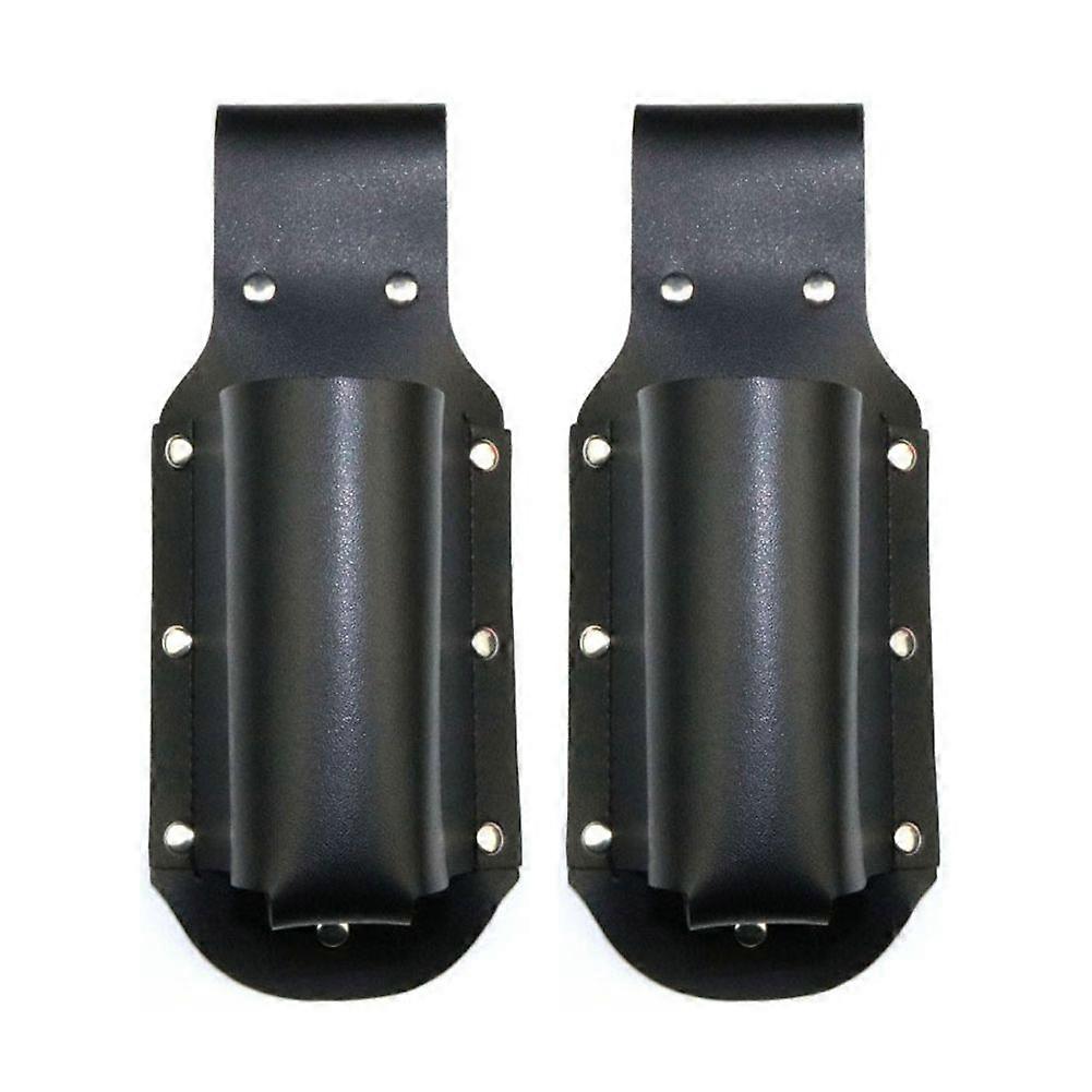 Klassisches Bierholster, Leder, Espressoschwarz