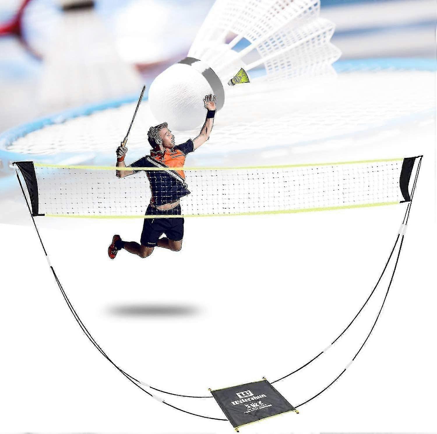 Badminton Net, Tennis Net, Volleyball Net For Indoor Outdoor Beach Sports, Carry Bag, Portable Badmi