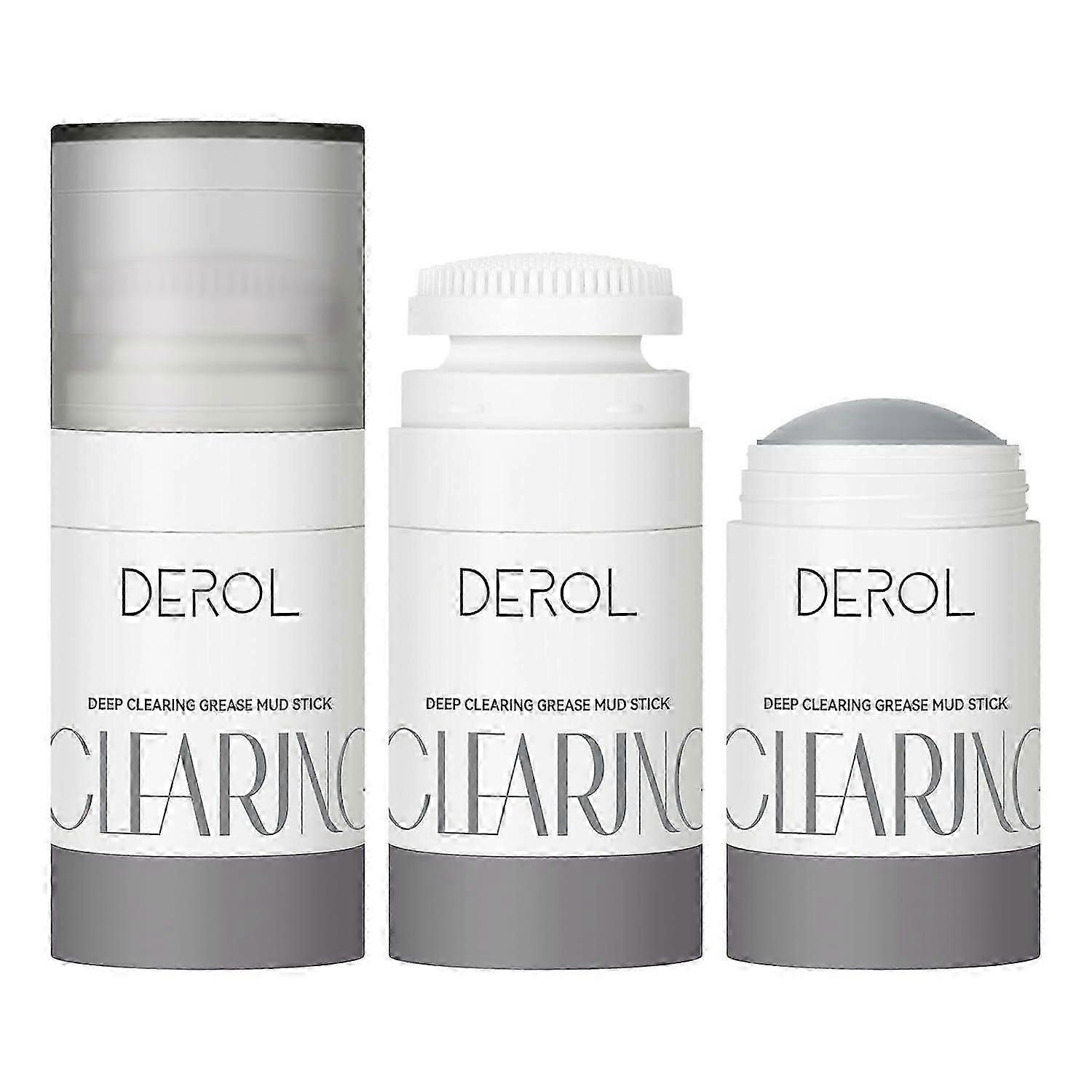 Deep Cleansing Mud Mask Stick - 45g Large Capacity with Silicone Brush Head - Remove Oil, Cleanse Pores, Refresh Skin - Blackhead Removal, Pore Minimi